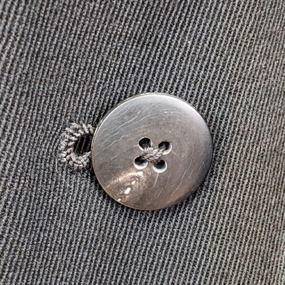 Massimo Bizzocchi Handmade Men's Three Button Black Blazer Size 44R - Picture 8 of 12